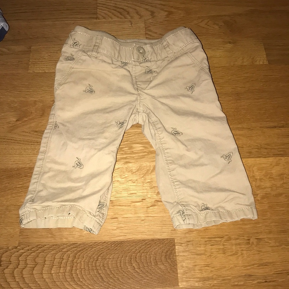 Khaki Pants with Frogs